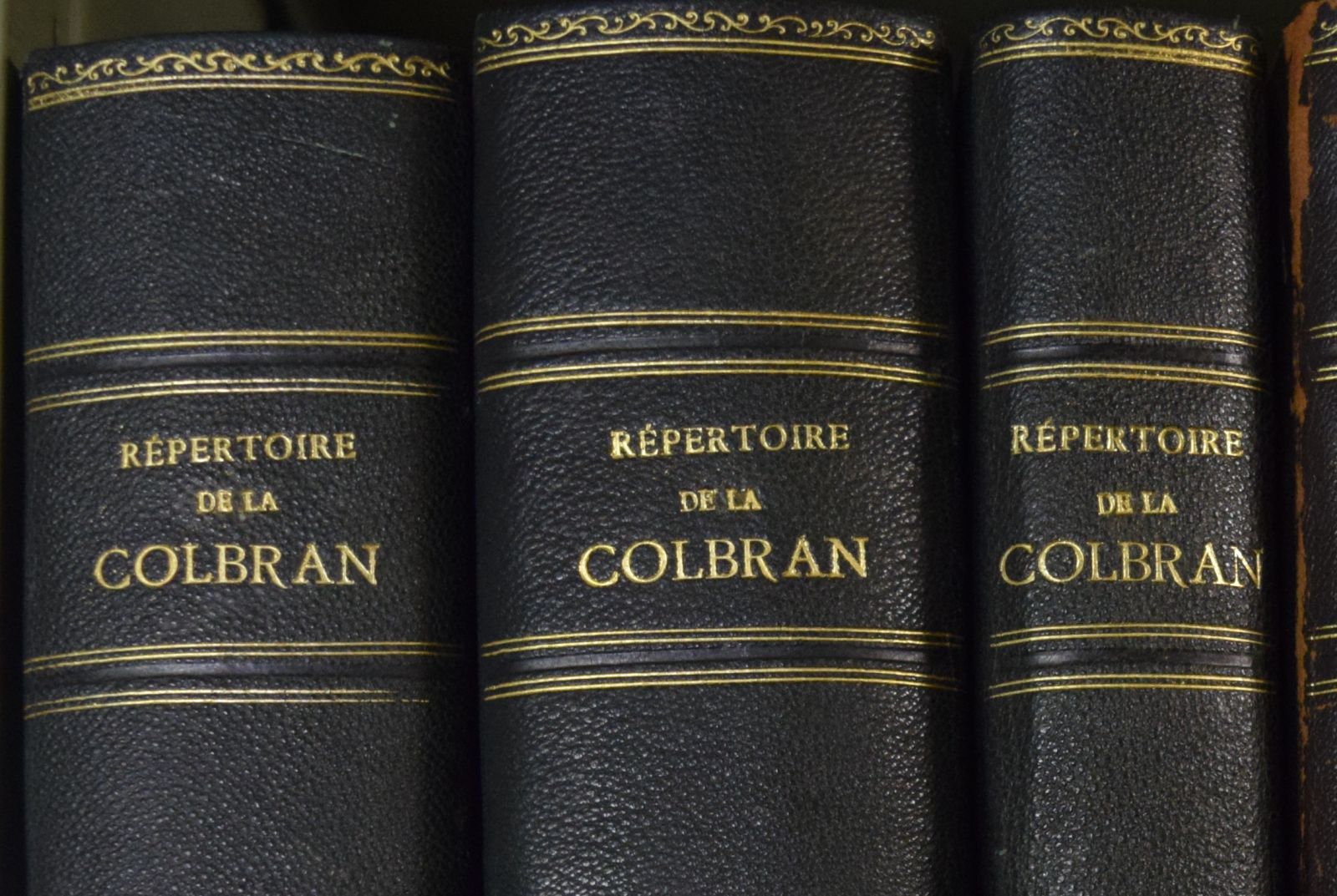 The ‘Répertoire de la Colbran’, scores from the 18th and 19th century, bound in 1911.